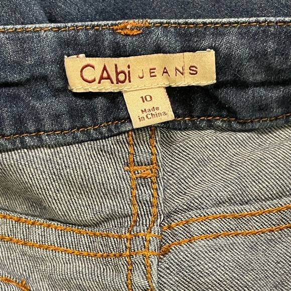 Cabi Blue Straight Leg Stretch Jeans Style 222 - Picture 2 of 5